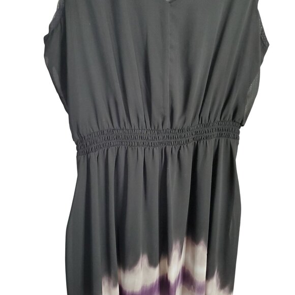 Simply Vera Wang Size XL Dress Blouson Ombre A Line Sharkbite Hem Pullover - Picture 5 of 11